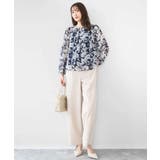 花柄シフォンブラウス/洗える | MK MICHEL KLEIN | 詳細画像10