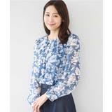 花柄シフォンブラウス/洗える | MK MICHEL KLEIN | 詳細画像2
