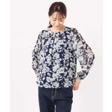 花柄シフォンブラウス/洗える | MK MICHEL KLEIN | 詳細画像22