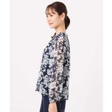 花柄シフォンブラウス/洗える | MK MICHEL KLEIN | 詳細画像23