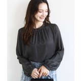 サテンフリルネックブラウス/接触冷感/UVカット/洗える | MK MICHEL KLEIN | 詳細画像11 