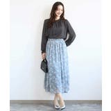 サテンフリルネックブラウス/接触冷感/UVカット/洗える | MK MICHEL KLEIN | 詳細画像14 