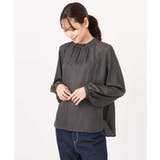 サテンフリルネックブラウス/接触冷感/UVカット/洗える | MK MICHEL KLEIN | 詳細画像15 