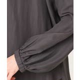 サテンフリルネックブラウス/接触冷感/UVカット/洗える | MK MICHEL KLEIN | 詳細画像20 