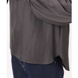 サテンフリルネックブラウス/接触冷感/UVカット/洗える | MK MICHEL KLEIN | 詳細画像21 