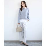 コットン混ベーシックシャツ（無地）/接触冷感/防シワ/洗える | MK MICHEL KLEIN | 詳細画像14 