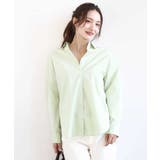 コットン混ベーシックシャツ（無地）/接触冷感/防シワ/洗える | MK MICHEL KLEIN | 詳細画像15 