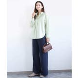 コットン混ベーシックシャツ（無地）/接触冷感/防シワ/洗える | MK MICHEL KLEIN | 詳細画像27 