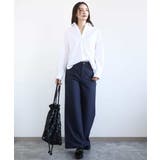 コットン混ベーシックシャツ（無地）/接触冷感/防シワ/洗える | MK MICHEL KLEIN | 詳細画像8 