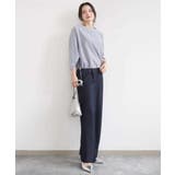 ロールネック ギャザースリーブブラウス/接触冷感/洗える | MK MICHEL KLEIN | 詳細画像15