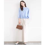 ロールネック ギャザースリーブブラウス/接触冷感/洗える | MK MICHEL KLEIN | 詳細画像18