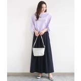 ロールネック ギャザースリーブブラウス/接触冷感/洗える | MK MICHEL KLEIN | 詳細画像23