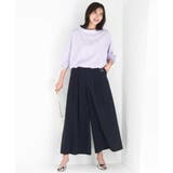 ロールネック ギャザースリーブブラウス/接触冷感/洗える | MK MICHEL KLEIN | 詳細画像30