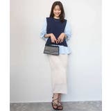 キャンディースリーブブラウス×ニットベスト ツインセット/洗える | MK MICHEL KLEIN | 詳細画像10