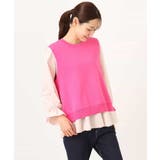 キャンディースリーブブラウス×ニットベスト ツインセット/洗える | MK MICHEL KLEIN | 詳細画像22