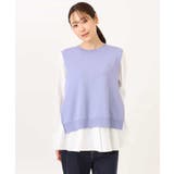 キャンディースリーブブラウス×ニットベスト ツインセット/洗える | MK MICHEL KLEIN | 詳細画像25