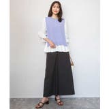 キャンディースリーブブラウス×ニットベスト ツインセット/洗える | MK MICHEL KLEIN | 詳細画像6