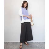 キャンディースリーブブラウス×ニットベスト ツインセット/洗える | MK MICHEL KLEIN | 詳細画像8