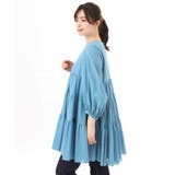 Vネックコットンシフォンチュニックブラウス/洗える | MK MICHEL KLEIN | 詳細画像11 