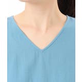 Vネックコットンシフォンチュニックブラウス/洗える | MK MICHEL KLEIN | 詳細画像13 