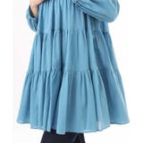 Vネックコットンシフォンチュニックブラウス/洗える | MK MICHEL KLEIN | 詳細画像15 