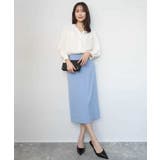 Vネックサテンブラウス/洗える | MK MICHEL KLEIN | 詳細画像9 