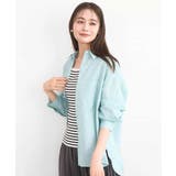 リネン混カラーシャツブラウス/接触冷感/洗える | MK MICHEL KLEIN | 詳細画像16 