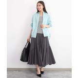 リネン混カラーシャツブラウス/接触冷感/洗える | MK MICHEL KLEIN | 詳細画像19 