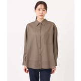 リネン混カラーシャツブラウス/接触冷感/洗える | MK MICHEL KLEIN | 詳細画像24 