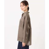 リネン混カラーシャツブラウス/接触冷感/洗える | MK MICHEL KLEIN | 詳細画像25 