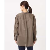 リネン混カラーシャツブラウス/接触冷感/洗える | MK MICHEL KLEIN | 詳細画像26 