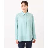 リネン混カラーシャツブラウス/接触冷感/洗える | MK MICHEL KLEIN | 詳細画像35 