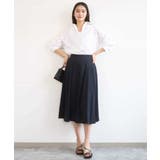 リネン混カラーシャツブラウス/接触冷感/洗える | MK MICHEL KLEIN | 詳細画像6 