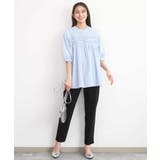 コットンピンタックチュニックブラウス/洗える | MK MICHEL KLEIN | 詳細画像7 