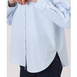 コットン混ベーシックシャツ（ストライプ）/接触冷感/防シワ/洗える | MK MICHEL KLEIN | 詳細画像20 