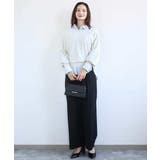 コットン混ベーシックシャツ（ストライプ）/接触冷感/防シワ/洗える | MK MICHEL KLEIN | 詳細画像6 