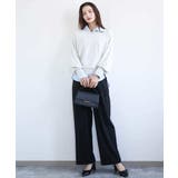 コットン混ベーシックシャツ（ストライプ）/接触冷感/防シワ/洗える | MK MICHEL KLEIN | 詳細画像8 