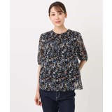 フラワードットプリントシフォンブラウス/洗える | MK MICHEL KLEIN | 詳細画像16