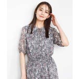 フラワードットプリントシフォンブラウス/洗える | MK MICHEL KLEIN | 詳細画像2