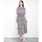 フラワードットプリントシフォンブラウス/洗える | MK MICHEL KLEIN | 詳細画像3