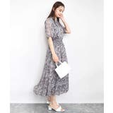 フラワードットプリントシフォンブラウス/洗える | MK MICHEL KLEIN | 詳細画像4