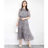 フラワードットプリントシフォンブラウス/洗える | MK MICHEL KLEIN | 詳細画像5