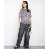 フラワードットプリントシフォンブラウス/洗える | MK MICHEL KLEIN | 詳細画像6