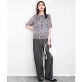 フラワードットプリントシフォンブラウス/洗える | MK MICHEL KLEIN | 詳細画像7