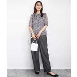 フラワードットプリントシフォンブラウス/洗える | MK MICHEL KLEIN | 詳細画像8