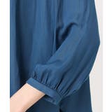 フリルギャザーネックサテンブラウス/接触冷感/洗える | MK MICHEL KLEIN | 詳細画像22