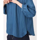 フリルギャザーネックサテンブラウス/接触冷感/洗える | MK MICHEL KLEIN | 詳細画像23