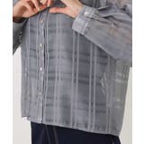 シアードビーチェックシャツブラウス/洗える | MK MICHEL KLEIN | 詳細画像17