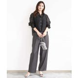 シアードビーチェックシャツブラウス/洗える | MK MICHEL KLEIN | 詳細画像4