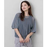 デニム調シアーブラウス/洗える | MK MICHEL KLEIN | 詳細画像2